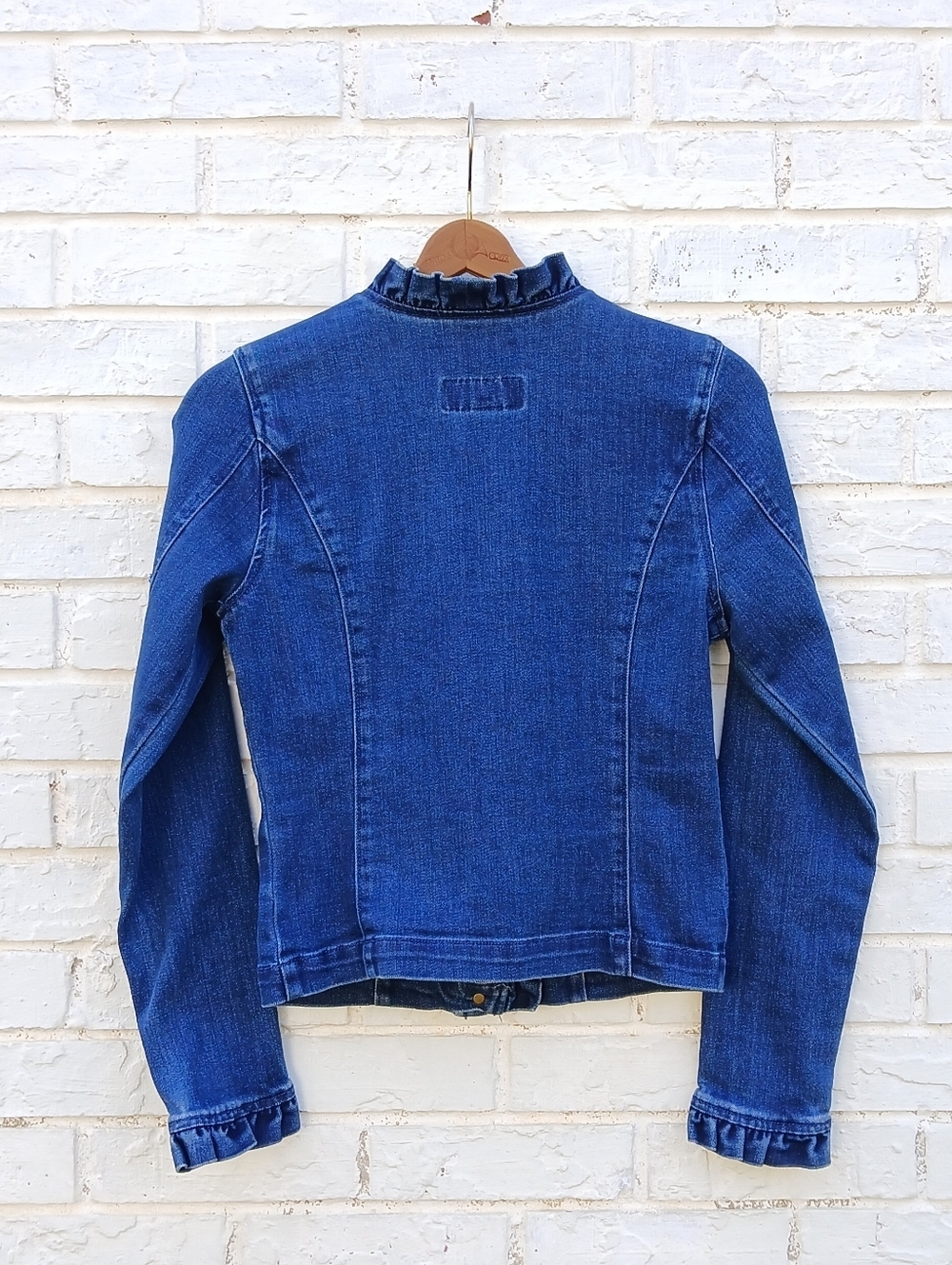 Draper James Ruffle Denim Jacket XS - Picture 9 of 9